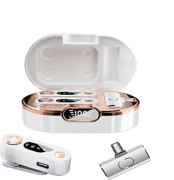 Lavalier Wireless Microphone for iPhone, (Long Range Up to 60ft) Wireless Lavalier Mic Clip-On Mic 2.4G Bluetooth Phone Mic Hands-Free Wireless Mic Wireless Lapel Microphone with Audio/Noise Canceling on Amazon.ae - Price Tracker
