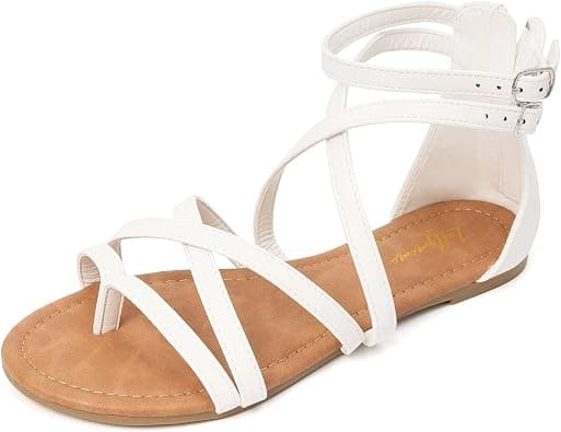 FUNKYMONKEY Women's Gladiator Strap Sandals Flat Fisherman Thong Cross Strappy Sandals on Amazon.ae - Price Tracker