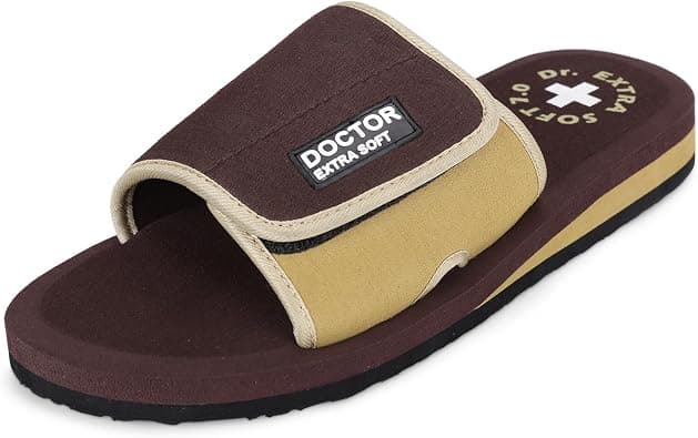 DOCTOR EXTRA SOFT Men's Ortho Care Orthopaedic and Diabetic Adjustable Strape Super Comfort Dr Sliders Flipflops and House Slippers for Gent's and Boy's Slides-D-51 on Amazon.ae - Price Tracker