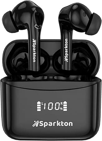 TWS Wireless Earbuds with Active Noise Cancelling, Bluetooth 5.4, HiFi Stereo Sound, LED Display, 8 Hours Playtime, Black on Amazon.ae - Price Tracker
