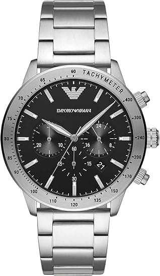 Emporio Armani Watch for Men, Chronograph Watch, 43mm case size on Amazon.ae - Price Tracker