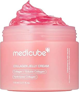 medicube Collagen Jelly Cream- Niacinamide & Freeze-Dried Hydrolyzed Collagen - Boosts skin's barrier hydration and gives 24h Glow & Lifted Look - No artificial color, Korean skincare (3.71 fl.oz.) on Amazon.ae - Price Tracker