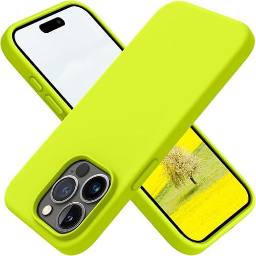 OTOFLY Compatible with iPhone 15 Pro Max Case, Silicone Shockproof Slim Thin Phone Case for iPhone 15 Pro Max (6.7 inch), (Fluorescent Green) on Amazon.ae - Price Tracker