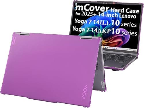 mCover case ONLY Compatible for 2025~2026 14-inch Lenovo Yoga 7 2-in-1 14ILL10 | 14AKP10 Series Windows Notebook Computers (NOT Fitting Any Other Models) (Purple) on Amazon.ae - Price Tracker