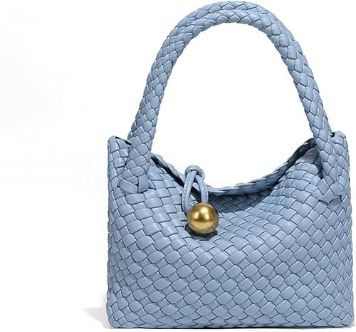 Mini Woven Women's Handbag Lightweight Luxury Vegan Leather Handle Fashion Business Daily Crossbody Bag on Amazon.ae - Price Tracker