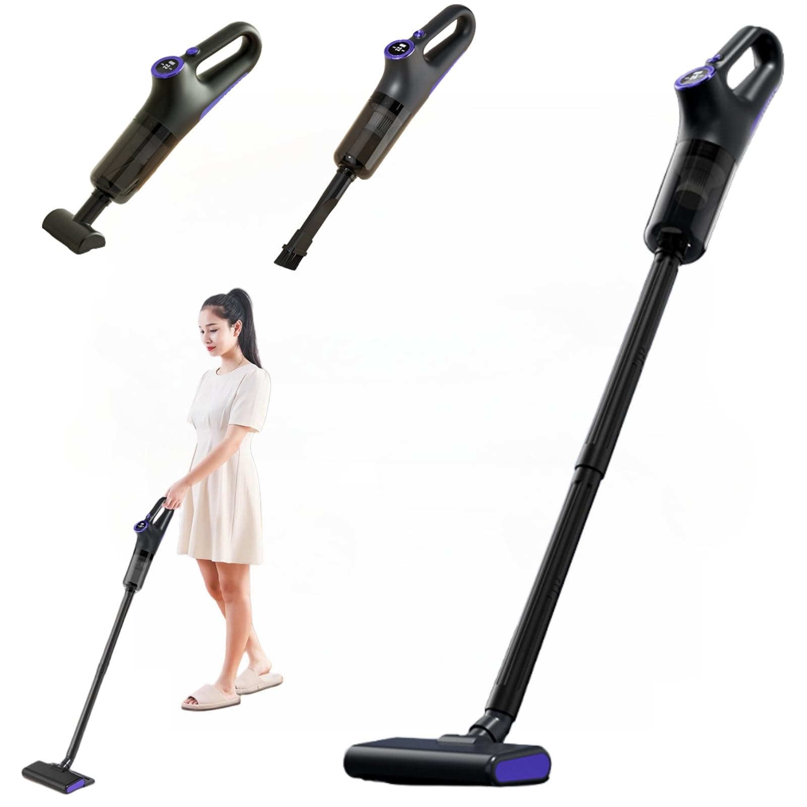 VorsiPro 6-in-1 Cordless Stick Vacuum Cleaner, Powerful Handheld Vacuum with LED Screen, Lightweight Vacuum for Pet Hair, Carpet, Hardwood Floor & Home on Amazon.ae - Price Tracker