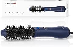 One-Step Hair Dryer Brush, 32mm Blow Dry Hair Brush | 4 in 1 Hot Brushes for Hair Styling, Drying, Volumizing, Straighten, Negative lon Care Hot Air Brush, Blue - متتبع أسعار Amazon.sa
