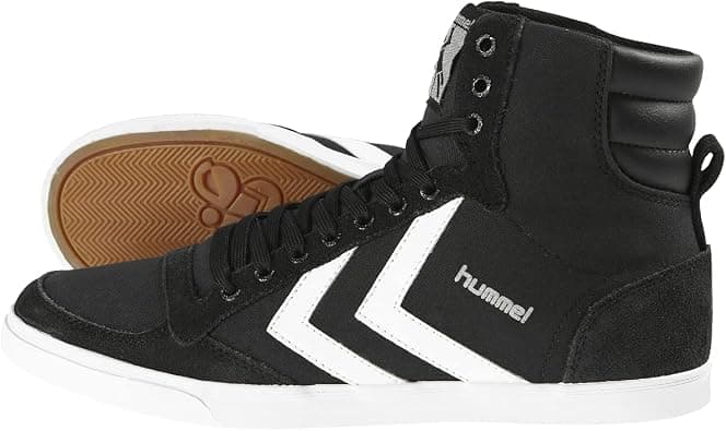 Hummel Men's Slimmer Stadil High Hi-Top Trainers, Black White on Amazon.ae - Price Tracker
