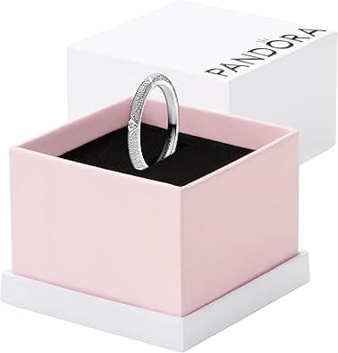 Pandora ME Texture sterling silver ring with clear cubic zirconia, 60 on Amazon.ae - Price Tracker