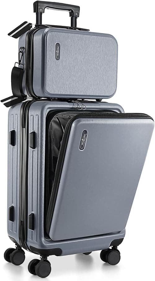 TravelArim Durable Hard Shell Luggage with Spinner Wheels, Lightweight Carry Set Cosmetic Case – 20 Inch Small Suitcase on Amazon - Best Deal Finder