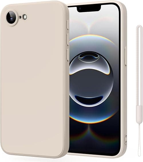 Silicone Case for iPhone 16e /iPhone 17e, Slim Liquid Silicone 3 Layers Full Covered Soft Gel Rubber Phone Case Protective Cover for iPhone 16e /iPhone 17e Cover (Antique White) على Amazon.ae - متتبع الأسعار