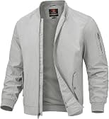 TBMPOY Mens Lightweight Bomber Jackets Light Windbreaker Jacket for Men Spring Track Jacket Casual Stylish Work Coats - Best Deal Finder