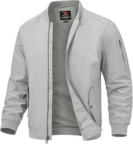 TBMPOY Mens Lightweight Bomber Jackets Light Windbreaker Jacket for Men Spring Track Jacket Casual Stylish Work Coats - Best Deal Finder