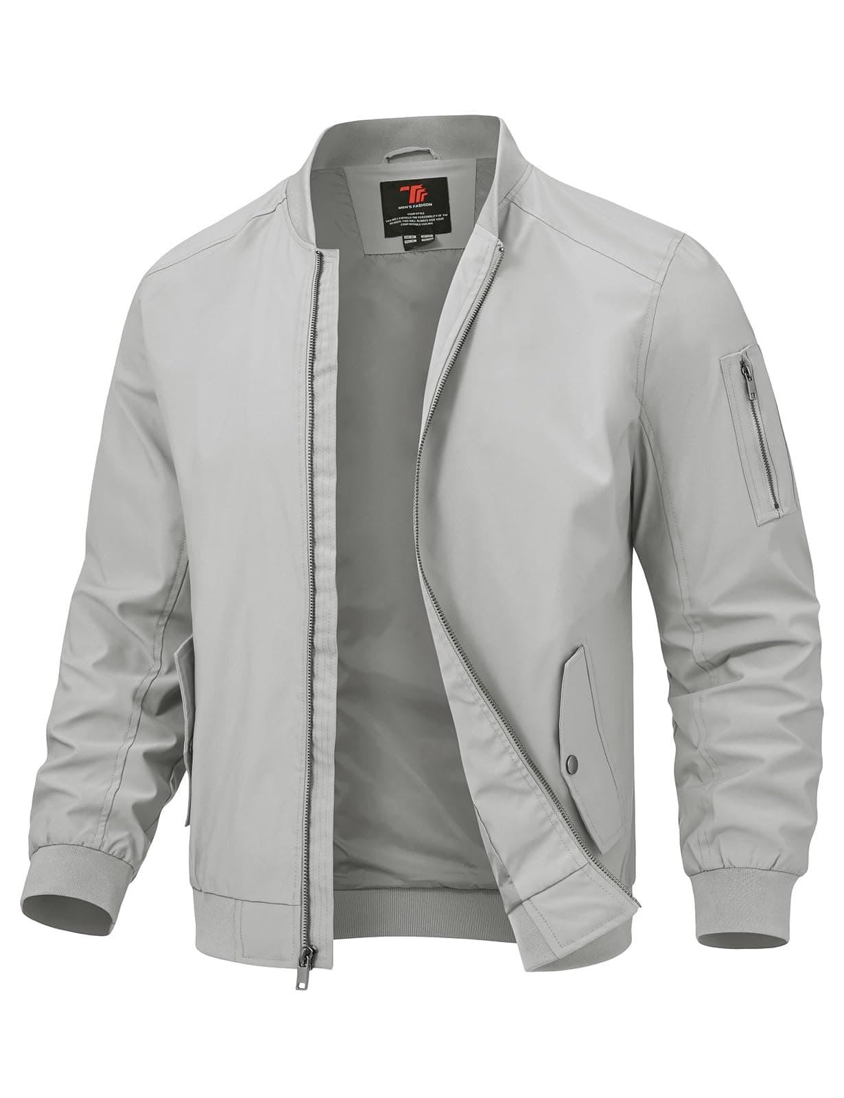 TBMPOY Mens Lightweight Bomber Jackets Light Windbreaker Jacket for Men Spring Track Jacket Casual Stylish Work Coats on Amazon.ae - Price Tracker