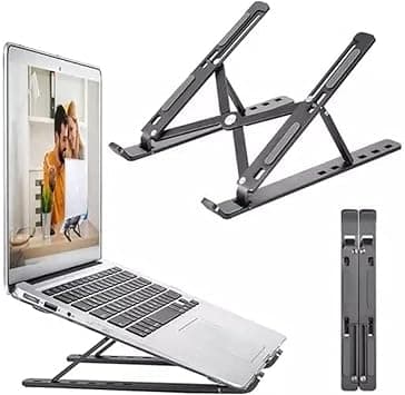 Adjustable Laptop Stand, Portable Aluminium Laptop Riser Laptop Holder for Desk, Foldable Ventilated Cooling Computer Support Stand for Apple MacBook Pro/Air, HP, Sony, Dell, Notebook Stand and more. on Amazon.ae - Price Tracker