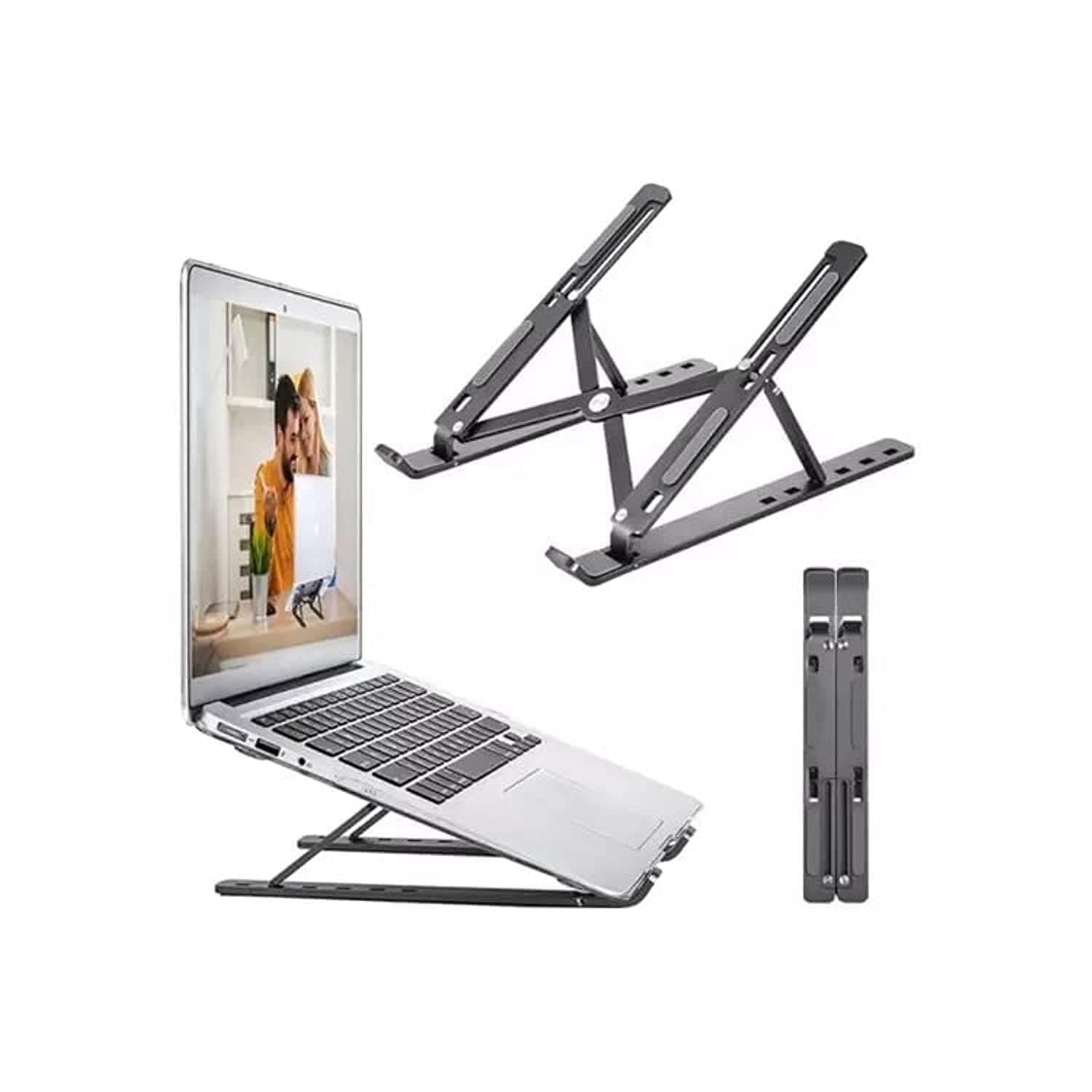 Adjustable Laptop Stand, Portable Aluminium Laptop Riser Laptop Holder for Desk, Foldable Ventilated Cooling Computer Support Stand for Apple MacBook Pro/Air, HP, Sony, Dell, Notebook Stand and more. on Amazon.ae - Price Tracker