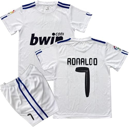 2010/11 Madrid Home RO’NALDO #7 Replica Retro Fotball Classic Madrid jersey Soccer fan football kit with Short Kids and Youth Sizes. jersey on Amazon.ae - Price Tracker