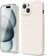 oakxco for iPhone 15 Phone Case Liquid Silicone, Thin Slim Soft Rubber Gel TPU Plain Simple Cover for Women Girl Cute, Matte Solid Color,Beige Stone Cream - Best Deal Finder