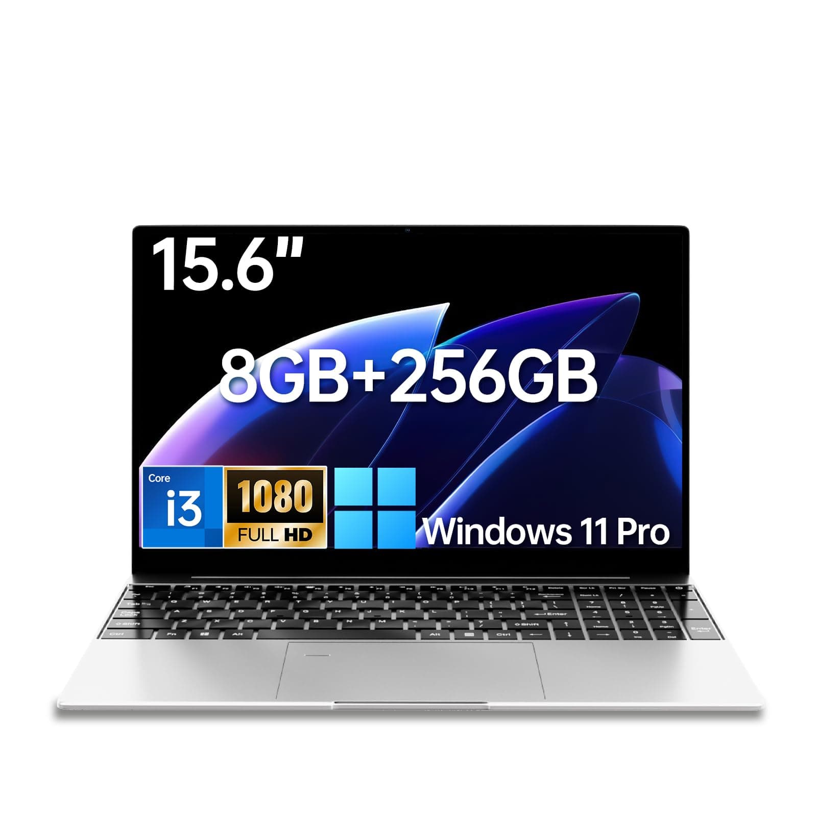 2026 New 15.6'' Laptop, Core i3 Processor, 8GB RAM, 256GB SSD, 1080p FHD IPS Display, Backlit Keyboard, Fingerprint, WiFi5&BT5, Mini-HDMI, USB3.2 Gen1, TF Card Slot, Compatible with Windows 11 Pro on Amazon.ae - Price Tracker