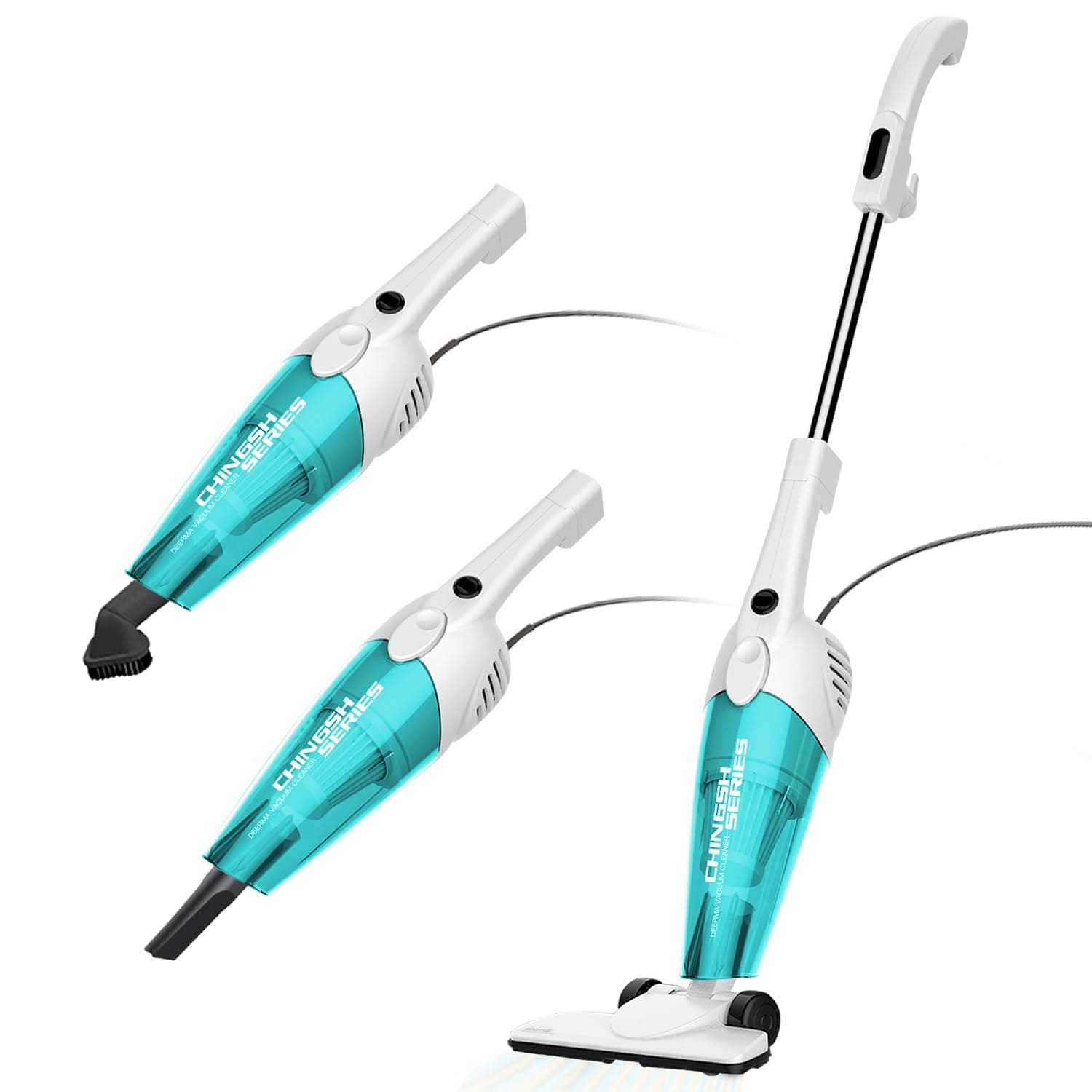 Deerma DX118C 2 in 1 Household Vacuum Cleaner, Handheld Vacuum Cleaner 400W 15Kpa Home Type Small Putt Strong Mites Removal Vacuum High Power for Carpet Floor on Amazon.ae - Price Tracker