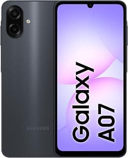 Samsung Galaxy A07 LTE, Android Smartphone, 128GB Storage, 4GB RAM, Black, 6x OS Upgrades, Large Display, 6nm Processor, Travel Adaptor Included (KSA Version) - متتبع أسعار Amazon.sa