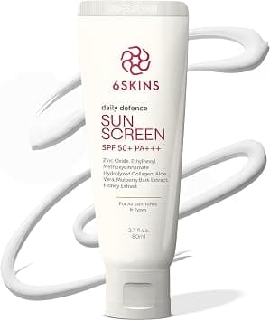 Daily Defence SUN SCREEN SPF 50+ PA+++ for Broad Spectrum UVA/UVB | 5% Titanium Dioxide, 2% Zinc Oxide Korean Sunscreen | Collagen-Boosting Face Moisturizer with No-White Cast, Non Greasy 80ml - Best Deal Finder