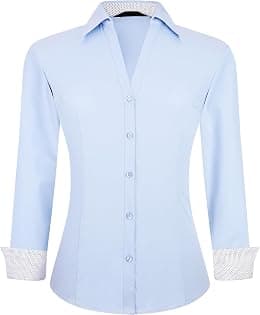 Alex Vando Womens Long Sleeve Button Down Shirt Women-03a - Best Deal Finder