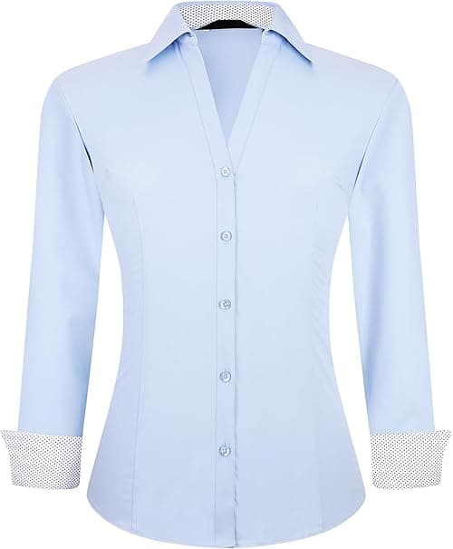 Alex Vando Womens Long Sleeve Button Down Shirt Women-03a on Amazon.ae - Price Tracker