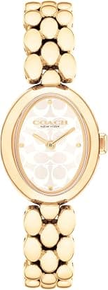 COACH Womens Sammy Stainless Steel Link Bracelet Watches with Quartz Movement Analog Display Available in Signature Finishes - دليلك لأفضل العروض