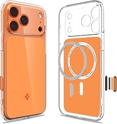 Spigen Ultra Hybrid T MagFit for iPhone 17 Pro MAX case cover [Capacitive Camera Control Button] MagSafe compatible (2025) - Glossy Orange - Amazon.ae Price Tracker