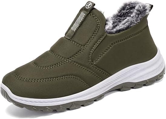 Women Snow Boots Winter Snow Boots for Women Slip On Waterproof Casual Mid Top Barefoot Shoes with Arch Support Warm Fur Lined Orthopedic Sneaker Non Slip Shoes Lightweight Walking Booties on Amazon.ae - Price Tracker