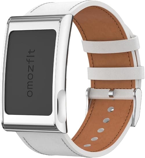 GIOPUEY Straps Compatible with Amazfit Helio Strap, PU Leather Strap [Wear-Resistant] [Breathable] - White on Amazon.ae - Price Tracker