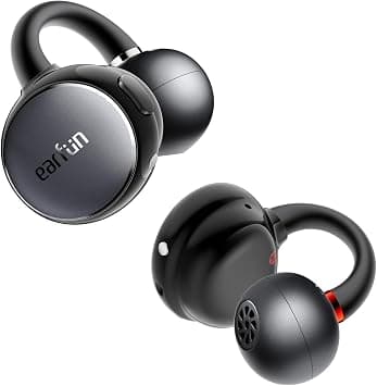 EarFun Clip Wireless Bluetooth Open-Ear Earbuds, Adaptive Comfort and Secure Holding, Bluetooth 6.0, LDAC, Hi-Res Audio, 2 AI ENC Microphones, 40H Battery Life, Ideal for Sports, Running, Fitness on Amazon.ae - Price Tracker
