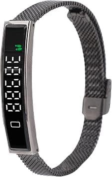 Smart Bracelet, 5.3 Fitness Tracker with APP for, Remote Camera Control, Health Wristband for Swimming Running Cycling, 16.5g Lightweight (Black) on Amazon.ae - Price Tracker