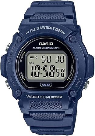 Casio W219H Series | Men’s Digital Watch | 50M WR | LED Illuminator | 100 SEC Chronograph | 1/100 SEC Stopwatch | Daily Alarm | Hourly Time Signal | Auto Calendar | 7 Year Battery - Amazon.ae Price Tracker