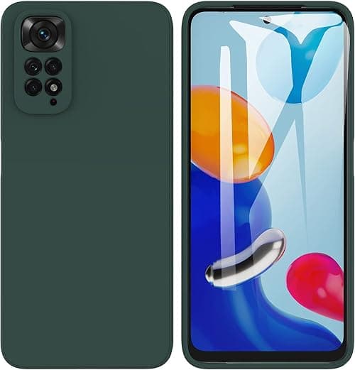EMODIL Xiaomi Redmi Note 11 Pro Case Cover Green Slim Fit for Soft TPU Back Cover Flexible Silicone Cover Matte for Xiaomi Redmi Note 11 Pro 4G / 5G ® (Green) على Amazon.ae - متتبع الأسعار