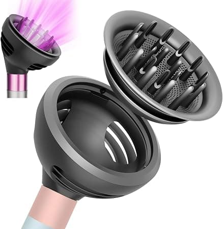 Angju Wave and Curl Diffuser for Dyson Airwrap, Two Airflow Dome or Diffuse Modes for Airwrap HS01 HS05, Hair Diffuser Attachment to enhance Curl Definition and Control Wavy Hairstyles - Best Deal Finder