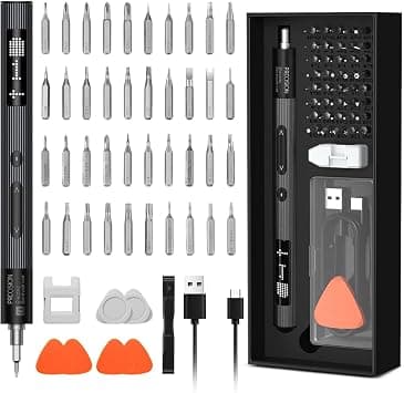 HASTHIP® 50-in-1 Precision Electric Screwdriver Set with LED Power Display, 40 Bits, 3 Torque Settings, Cordless Mini Screwdriver Kit for Laptop, Phone, Watch, Electronics Repair on Amazon.ae - Price Tracker