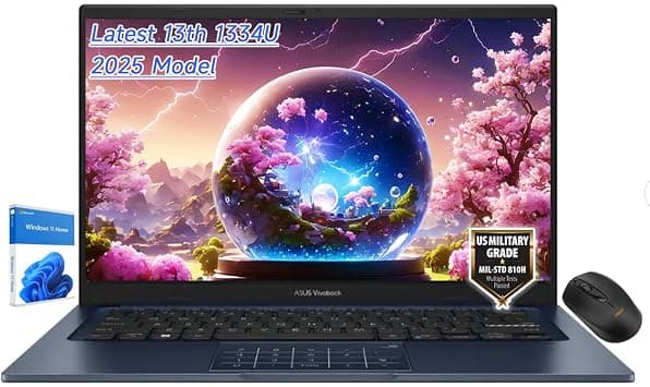 ASUS Vivobook 14" FHD Slim Laptop, Latest 10Cores i5-1334U, Intel UHD Graphics, USB C, Webcam, 2025 Model, Win11 (16GB RAM | 1TB SSD) on Amazon.ae - Price Tracker