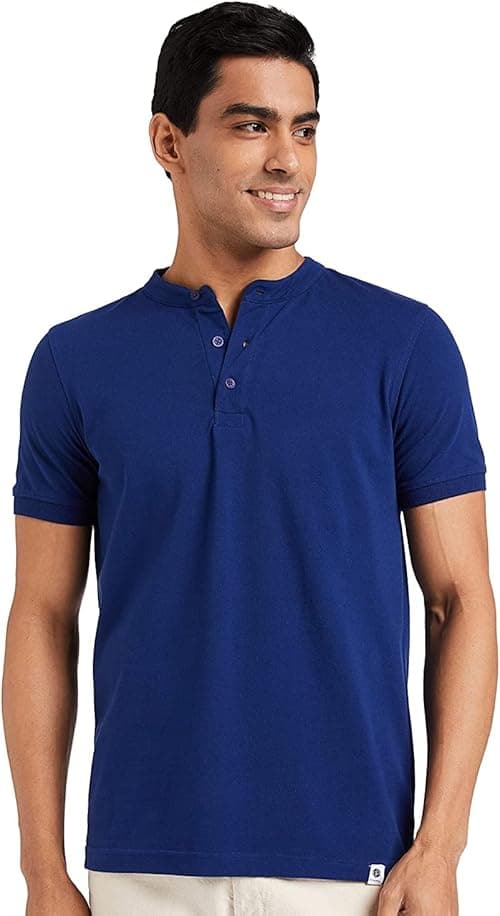 Amazon Brand - Symbol Men's Solid Regular Polo Shirt (Aw19mcpo) on Amazon.ae - Price Tracker