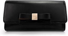 Kate Spade New York Women's Leather Bow Belt Bag, Removable Zip Pouch for Hands-Free Carrying & Travel, Black, S-M - Best Deal Finder