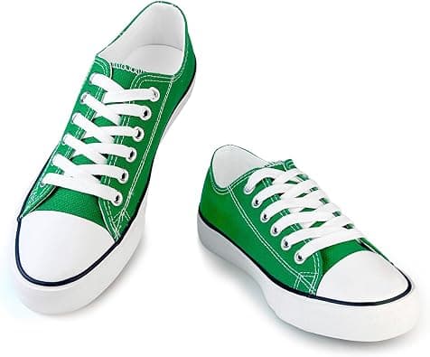Canvas Shoes for Women Men Casual Low Top Sneakers, Unisex Fashion Classic Lace Up Walking Shoes for Everyday Wear على Amazon.ae - متتبع الأسعار