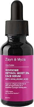 ZM Zayn & Myza ROVISOME RETINOL MOIST 3% FACE SERUM with Hyaluronic Acid, Supports collagen production skin cell regeneration for a healtheir younger looking skin, 30 mlâ€¦ على Amazon.ae - متتبع الأسعار