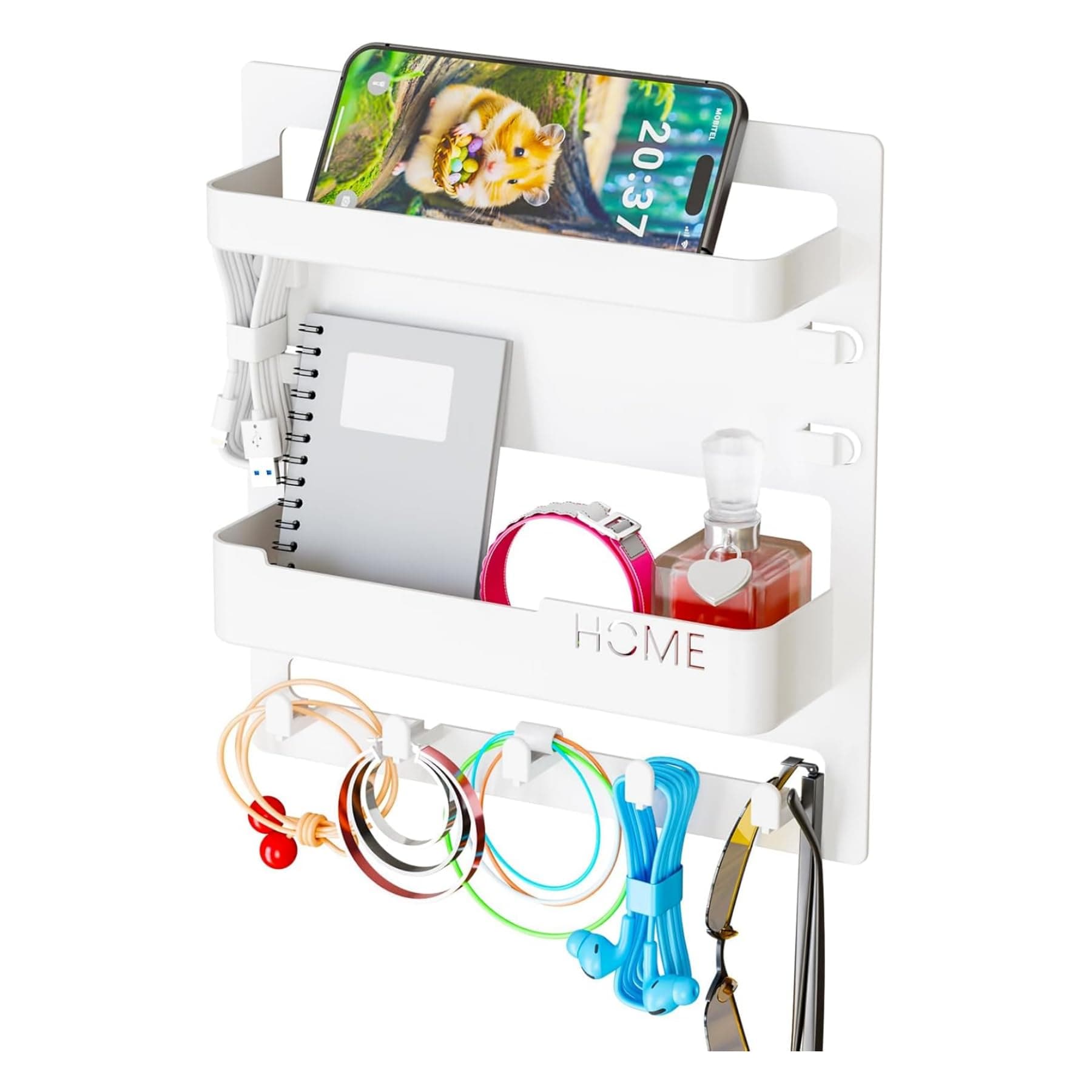 TAME Wall Organizer for Bedroom & Bedside Storage and Organization,Cool Stuff for Cute Room Decor Bedroom Storage And Organization, Bedside Wall Organizer (WHITE) on Amazon.ae - Price Tracker