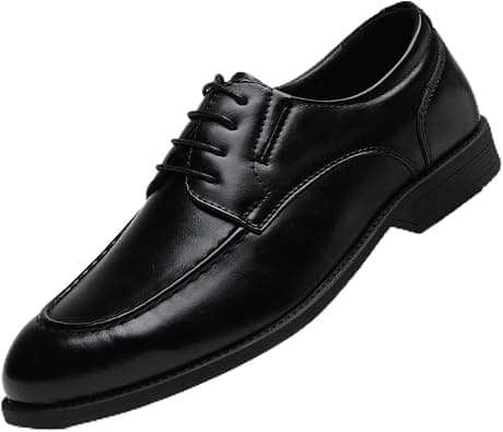 Men's Cap-Toe Oxford Leather Dress Shoes - Polished Lace-Up Formal Footwear for Business, Office & Daily Wear on Amazon.ae - Price Tracker