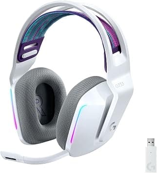 Logitech G Lightspeed Wireless Gaming Headset Over Ear, White, Blue Voice Mic Technology And Pro-G Audio Drivers on Amazon.ae - Price Tracker