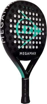 DUNLOP Padel Bat Megamax Silver/Black/Green – Round Shape Graphite Frame – Medium Balance Pro EVA Core – For Beginners - Best Deal Finder