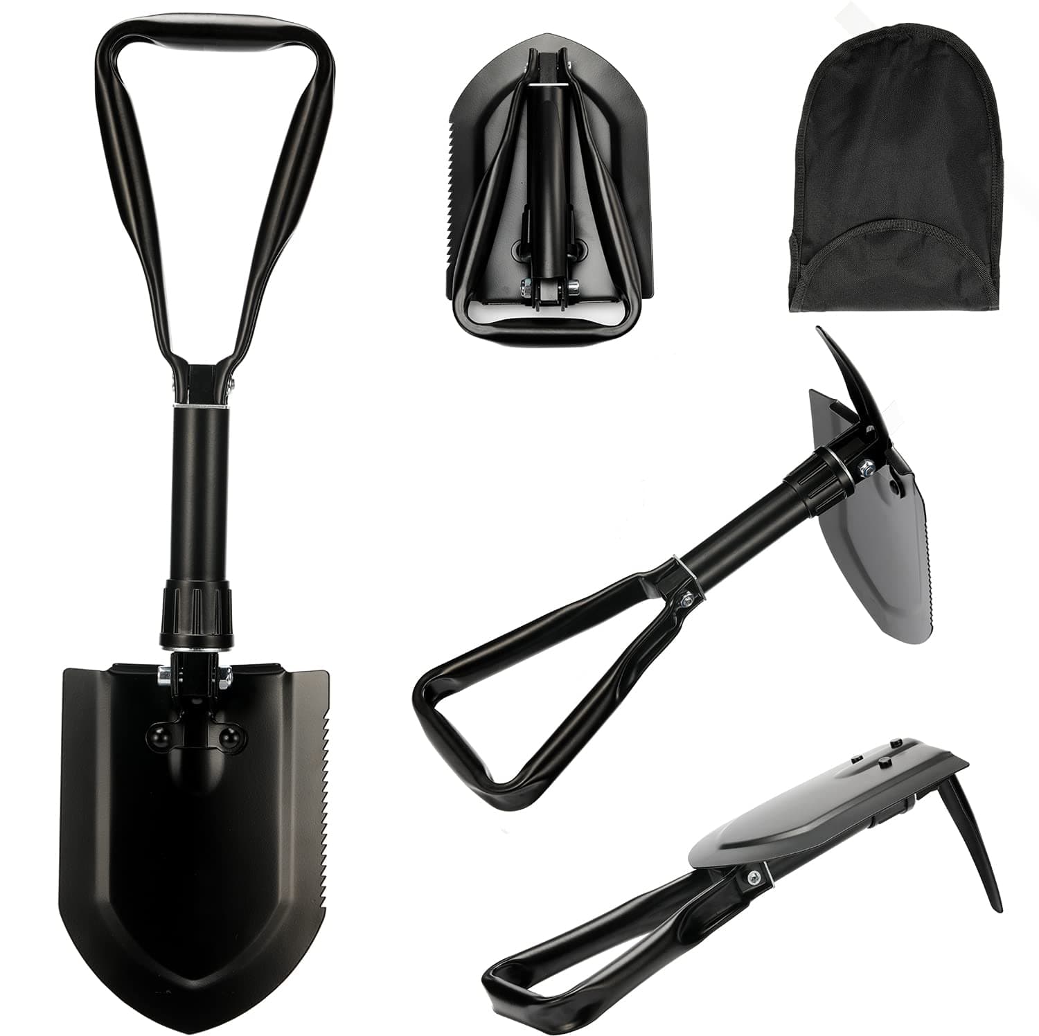 Folding Shovel– Entrenching Tool 18.25 Inch Foldable Camping Shovel w/Wood Saw Edge and Tactical Shovel Carry Case on Amazon.ae - Price Tracker