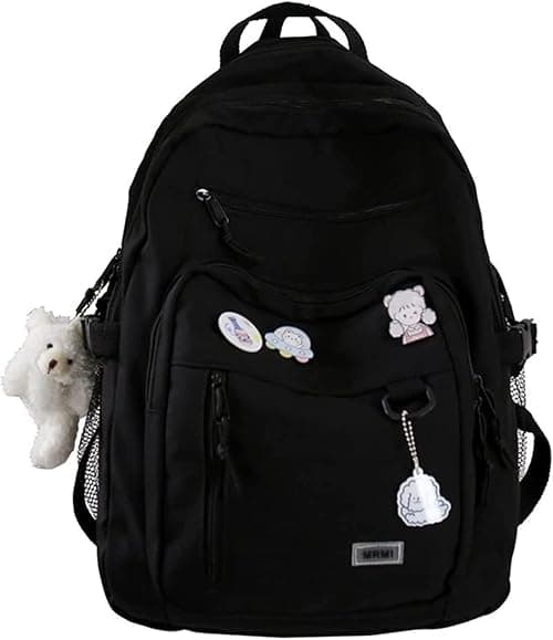 Cute Aesthetic Backpacks, School Backpack Teen Lightweight College Daypack for Teens Girls Women Students on Amazon.ae - Price Tracker