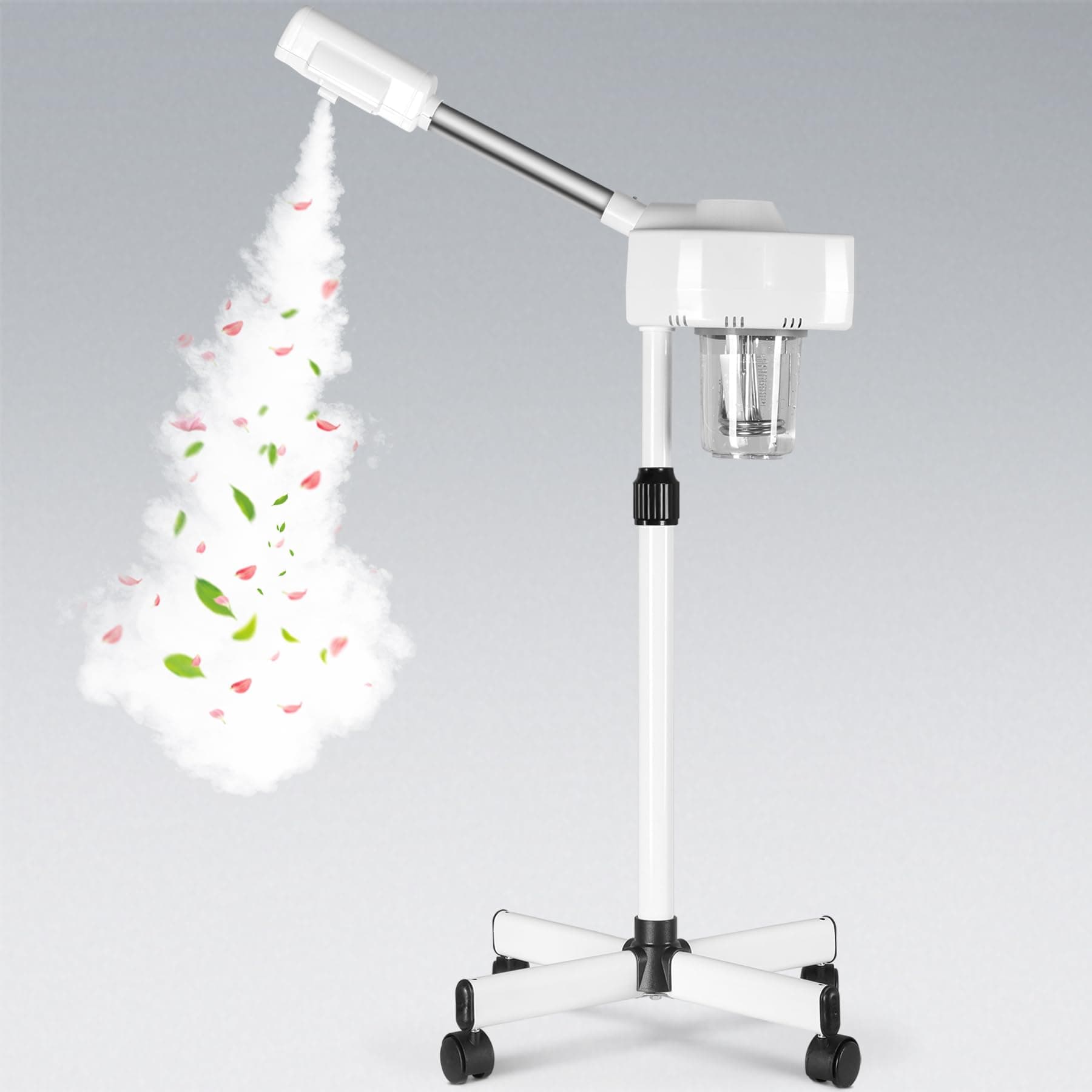 Nova Microdermabrasion Professional Facial Steamer On Wheels Ionic Ozone with Hot Mist Function Stand for Personal Home Salon Spa Skin Cleaning on Amazon.ae - Price Tracker